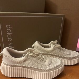 Dolce Vita Cream Platform Sneakers